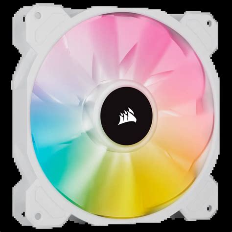 White Sp Rgb Elite Mm Rgb Led Fan With Airguide Single Pack