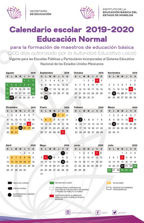 Primaria Ciclo Escolar 2020 A 2021 Calendario Sep