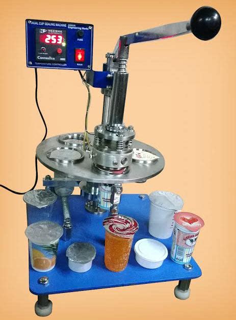 Manual Operate Cup Sealing Machine, Rotary Cup Sealing Machine, India