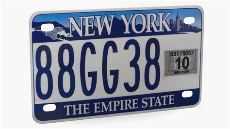 New York License Plate Model - TurboSquid 2232875