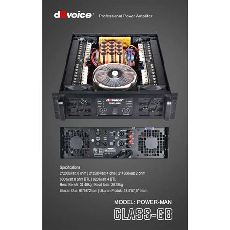 Jual Power Amplifier DB Voice Power Man Dbvoice Class GB Powerman