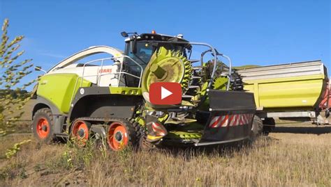 Einem Ganz Neuen Claas Jaguar Terra Trac Mit Dem Brandneuen Claas