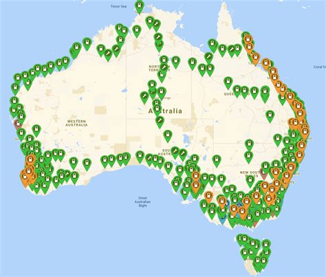 Tesla Charging Stations Australia Map - getelectric-auto24