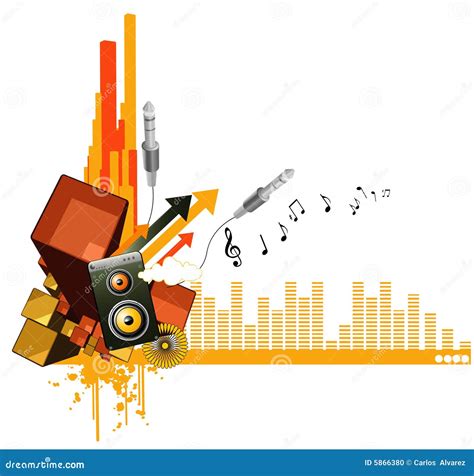 Music Vector Composition Stock Vector Illustration Of Abstract 5866380