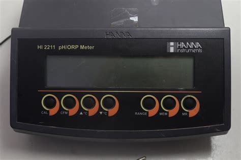 Hanna Instruments HI 2211 Bench PH ORP Meter With Probes Power Cable