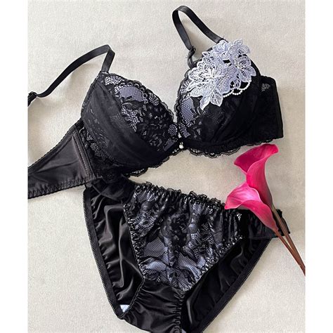 フランデランジェリー fran de lingerie 新作続々 ペアブラジャー ペアブラジャーワイヤー有り ブラジャーショーツセット返品不可商品 ブラック ファッション