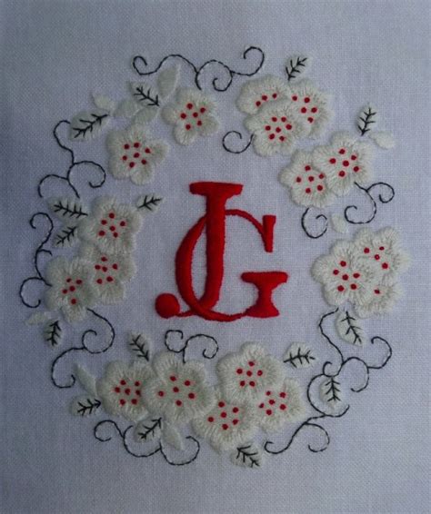 J And G Monogram Addison Embroidery At The Vicarage