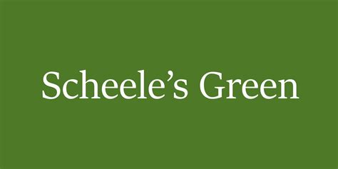 Presenting: Scheele's Green — Stephen Zane | Commercial Portrait ...