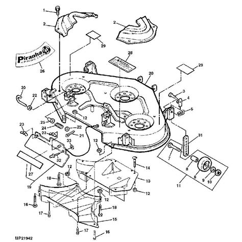 A Visual Guide To John Deere 325 48c Mower Deck Parts