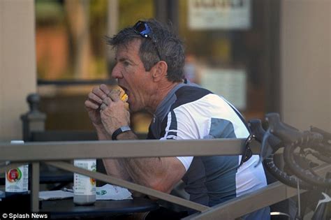 Dennis Quaid Ries To Burn Off His High Calorie Meal On Bike Ride