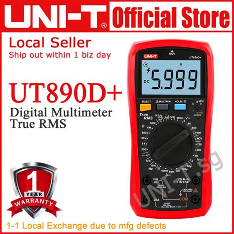 Uni T Ut D True Rms Digital Multimeters Lazada Singapore