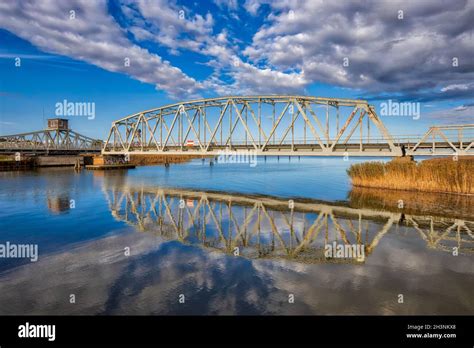 Historical Railway Bridge Meiningen Bridge Dar Zingst Stock Photo Alamy