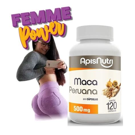 Maca Peruana Cresce Bumbum Gl Teos Pernas Original Capsulas Premium