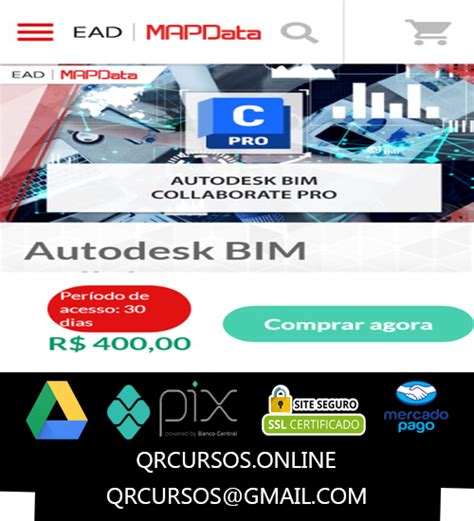 Curso Autodesk Bim Collaborate Pro Mapdata 2023 Qr Cursos Online