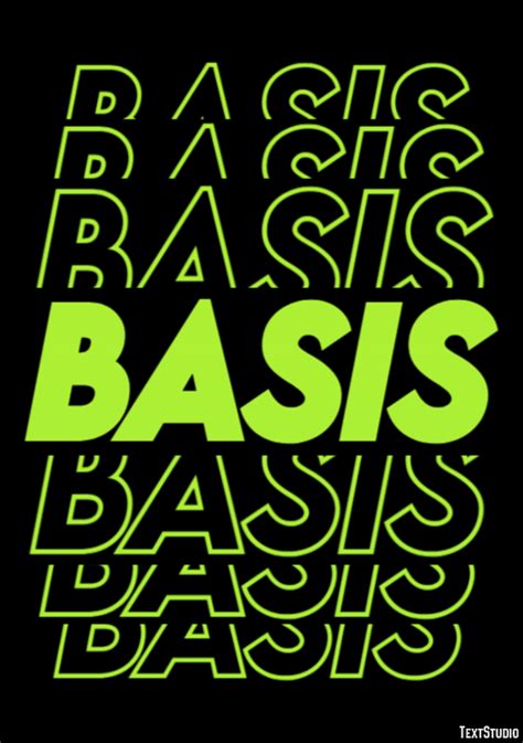 Basis | Text Effect Generator | TextStudio
