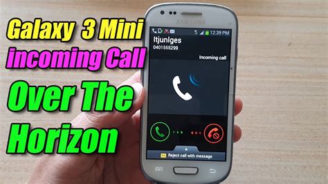 Incoming Call On Galaxy S3 Mini Over The Horizon YouTube