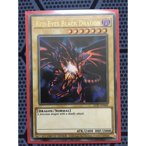 Bài Yugioh Thời đầu Duel Monster Red Eyes Black Dragon Lc01 En006