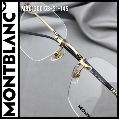 Mont Blanc Rimless Spectacles Eyewear Mens Fashion Watches