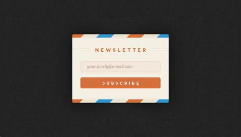 Newsletter Signup Forms Inspirations Free Templates And Tools Hongkiat