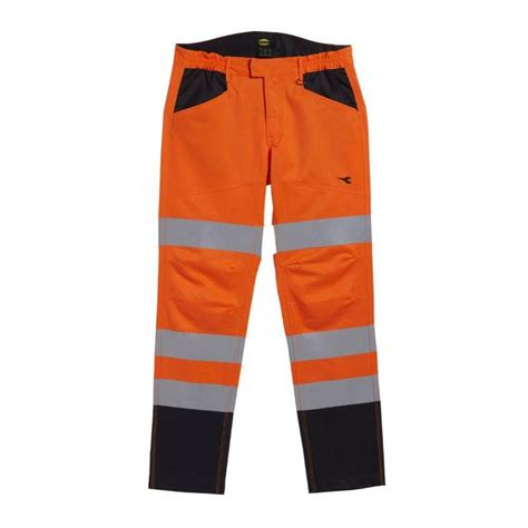 Pantalon de travail haute visibilité Diadora EN 20471 2013 2 Orange