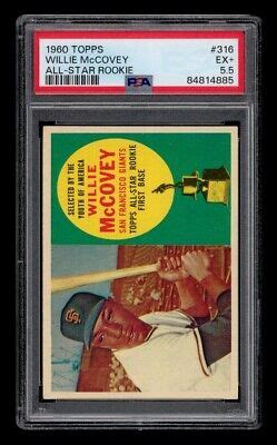 1960 Topps Set Break 316 Willie McCovey All Star Rookie PSA 5 5 EX EBay