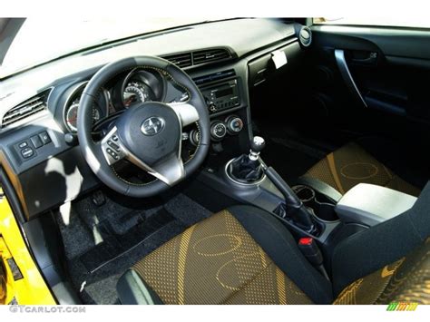 RS Black/Yellow Interior 2012 Scion tC Release Series 7.0 Photo ...