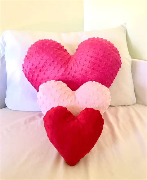 Heart Shaped Pillow Heart Decor Valentines Gift Heart Etsy