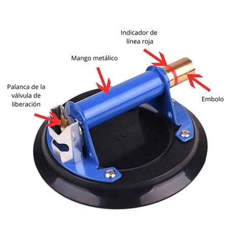 Ventosa de vacío de 8 pulgadas con mango de Metal IMT B100 Kayco