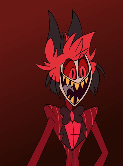 Noonypeg — First Attempt Of Drawing Alastor From Hazbin Hotel