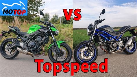 Kawasaki Z Vs Suzuki Sv Topspeed Comparison Gps Measured