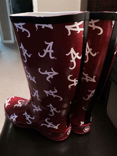 Alabama Rain Boots Alabama Roll Tide Alabama Tide Alabama Football Roll Tide