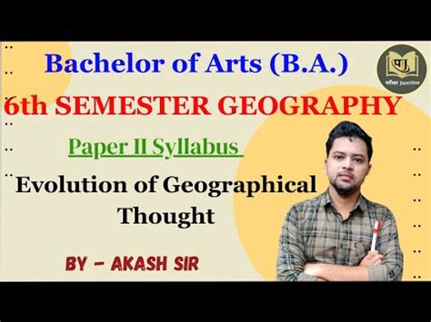 B A Th Semester Geography Paper Syllabus Ll Evolution