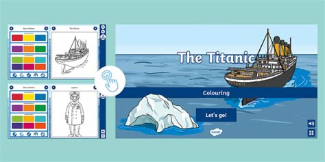 New The Titanic Interactive Colouring Teacher Made