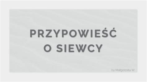 Przypowieść o siewcy