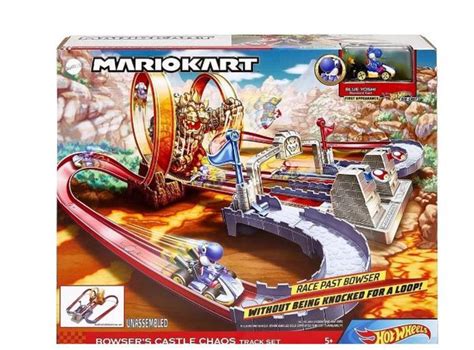 Pista Carrinho Hot Wheels Mario Kart Castelo Do Caos Bowser Mattel Pistas De Brinquedo