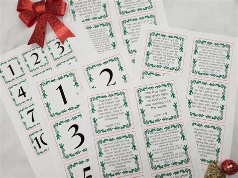 Advent Calendar Bible Verses Free Printables Leap Of Faith Crafting