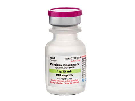 calcium gluconate life assist