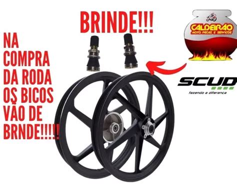 Roda De Liga Leve Titan Pontas Scud Preta Esd