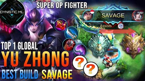 Insane Lifesteal Yu Zhong Mobile Legends Yu Zhong Best Build Yu