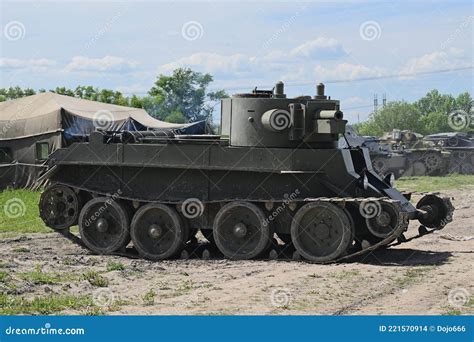 German Light Tank of World War II Stock Photo - Image of battlefield ...