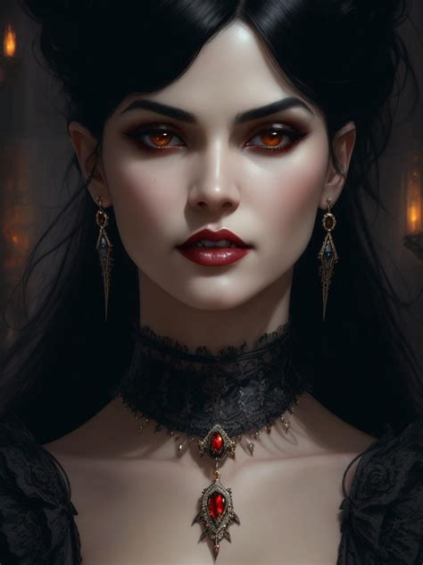 Beautiful Gorgeous Vampire Woman Black Hair Vic 2 By Arrojado On Deviantart