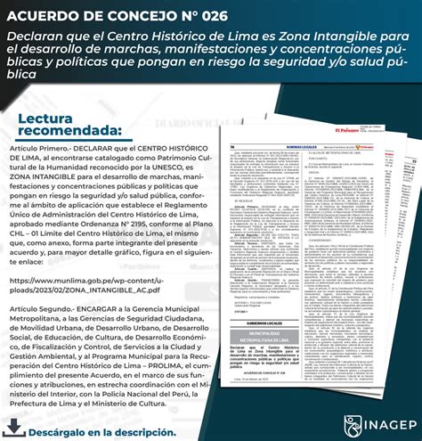 Declaran Que El Centro Hist Rico De Lima Es Zona Intangible Para El