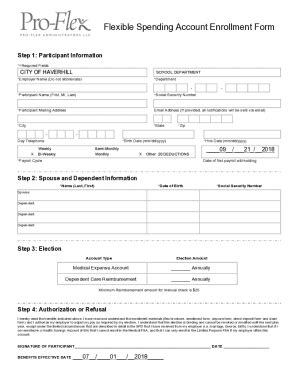 Fillable Online Pro Flex Enrollment Form OE Docx Fax Email Print