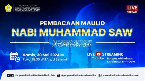 LIVE Pembacaan Maulid Nabi Muhammad SAW YouTube