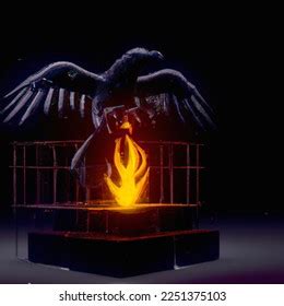 3d Image Raven On Fire AI-generated image 2251375103 | Shutterstock