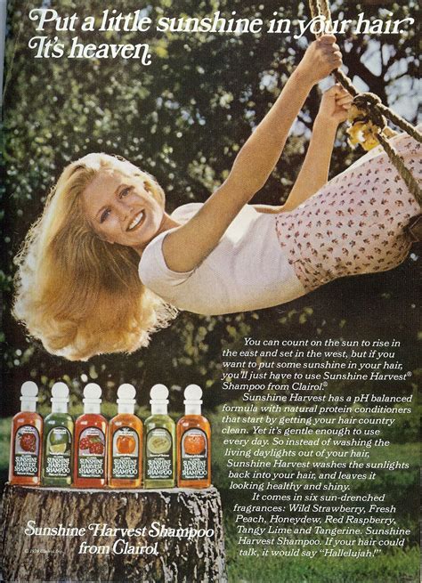 Clairol Sunshine Harvest Shampoo 1976 Retro Beauty Clairol Print