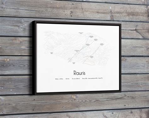 Rauris Austria Ski Piste Map Poster/print - Etsy UK