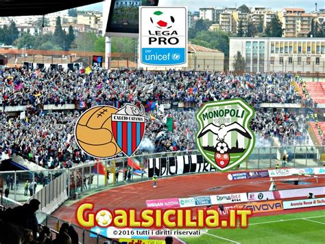 Catania Monopoli Il Tabellino Goal Sicilia