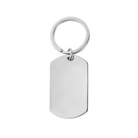 Engravable Keychain Stainless Steel Mirror Polishing Blank Bar K