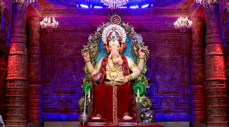 Lalbaugcha Raja First Look 2023 Image Live Darshan 12 Feet Height